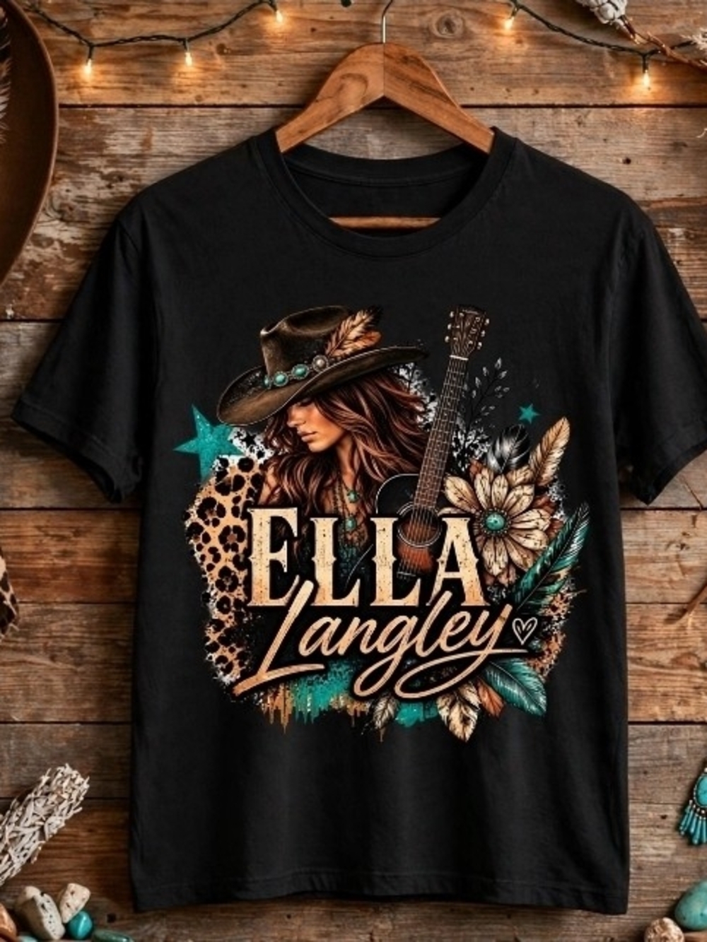 Ella Langley Concert Tee Front & Back NWT Boutique